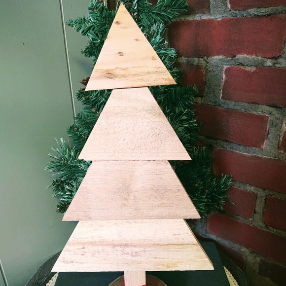 Hand Crafted Repurposed Wood Rustic Wooden Christmas Tree, Farmhouse Decor 16" - Picture 8 of 9